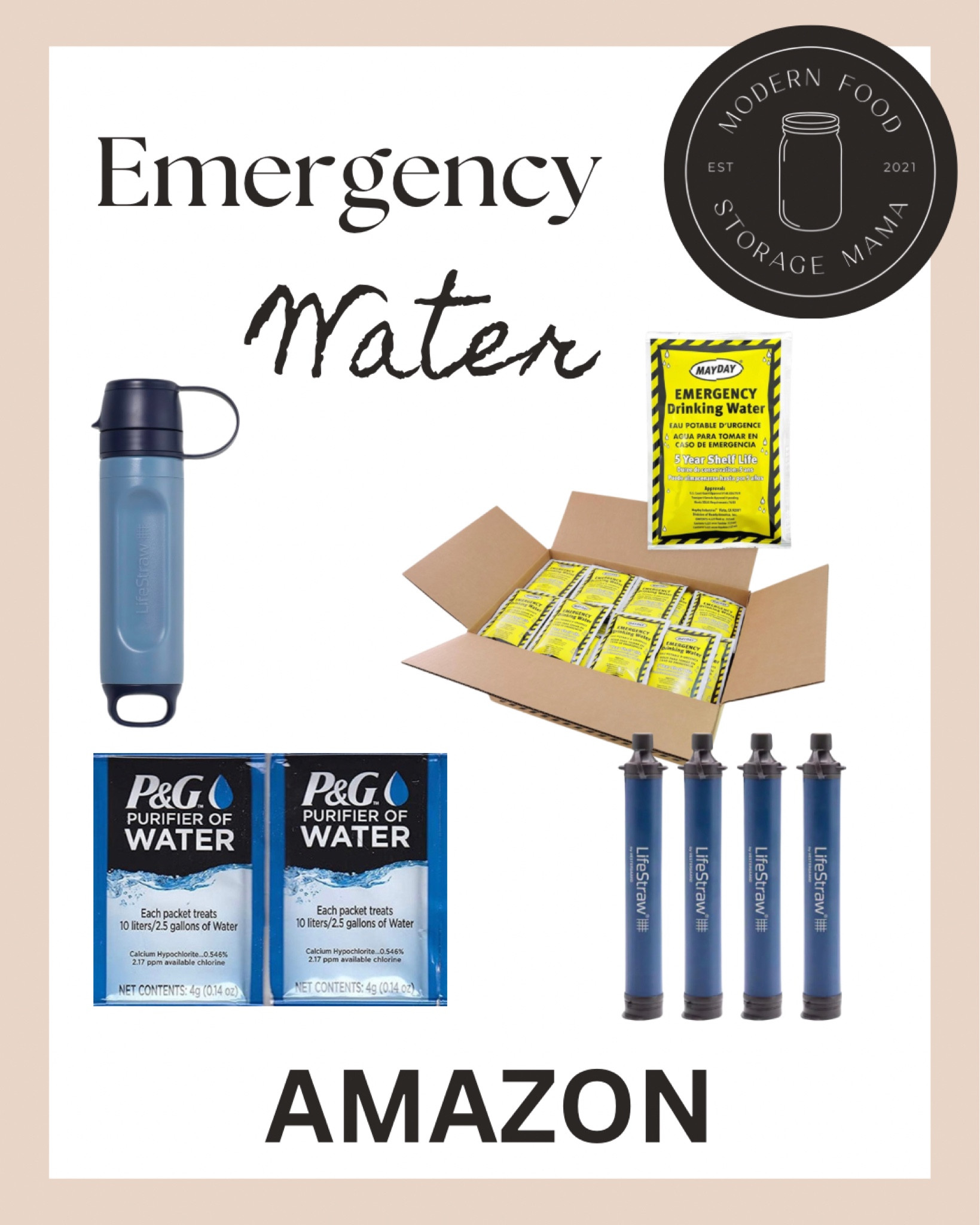 Do you have an emergency water plan? What if your water became contaminated or was shut off? What would you do? 

I have added these items to my 72-Hour Kits (also called bug-out-bags, evacuation bags, or go-bags). 

I love that these emergency water options are portable!! 

#LTKfindsunder50 #LTKtravel #LTKhome