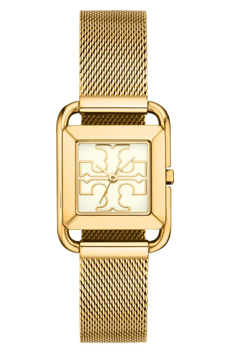 The Miller Square Mesh Strap Watch, 24mm | Nordstrom