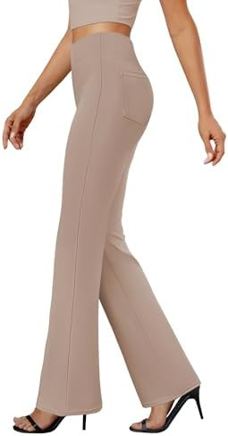 DLOODA Womens Bootcut Dress Pants Business Casual Work Pants with Pockets High Waist Stretchy Tro... | Amazon (US)