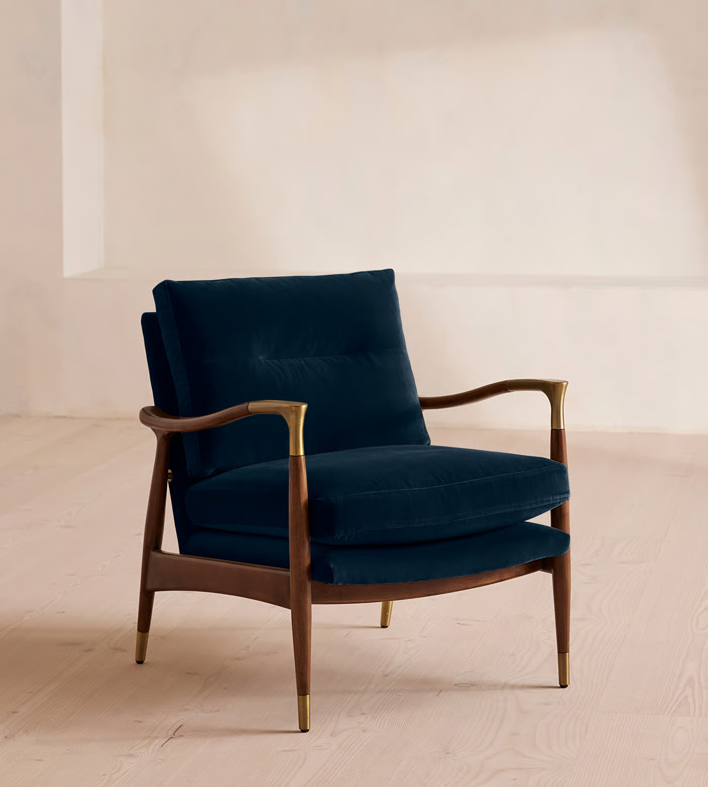 Theodore Armchair, Velvet, Royal Blue | Soho Home Ltd