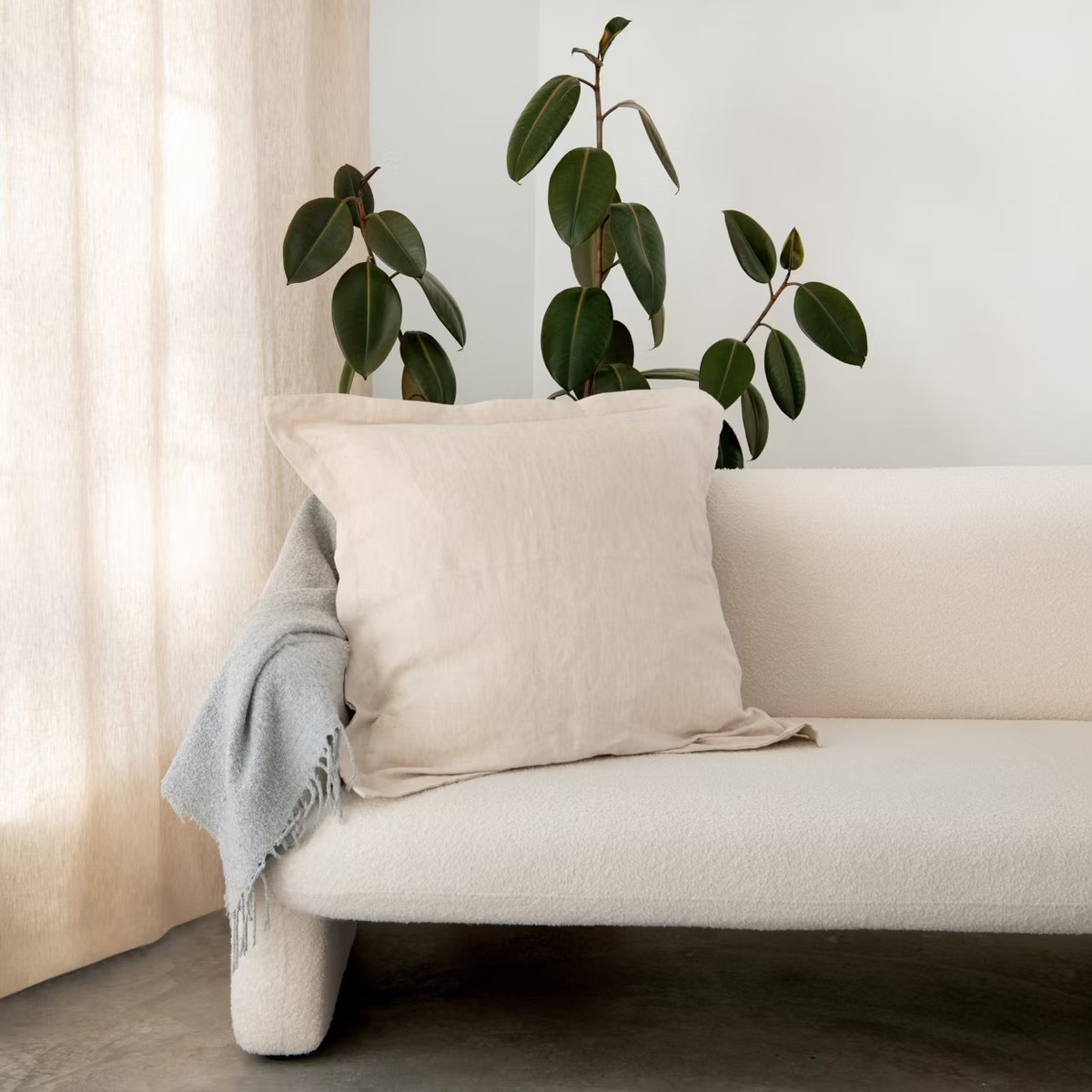 26" x 26" French Linen Euro Pillow with Flange | BOKSER HOME | Target