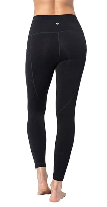 90 Degree By Reflex - High Waist Cotton Power Flex Leggings - Tummy Control | Amazon (US)