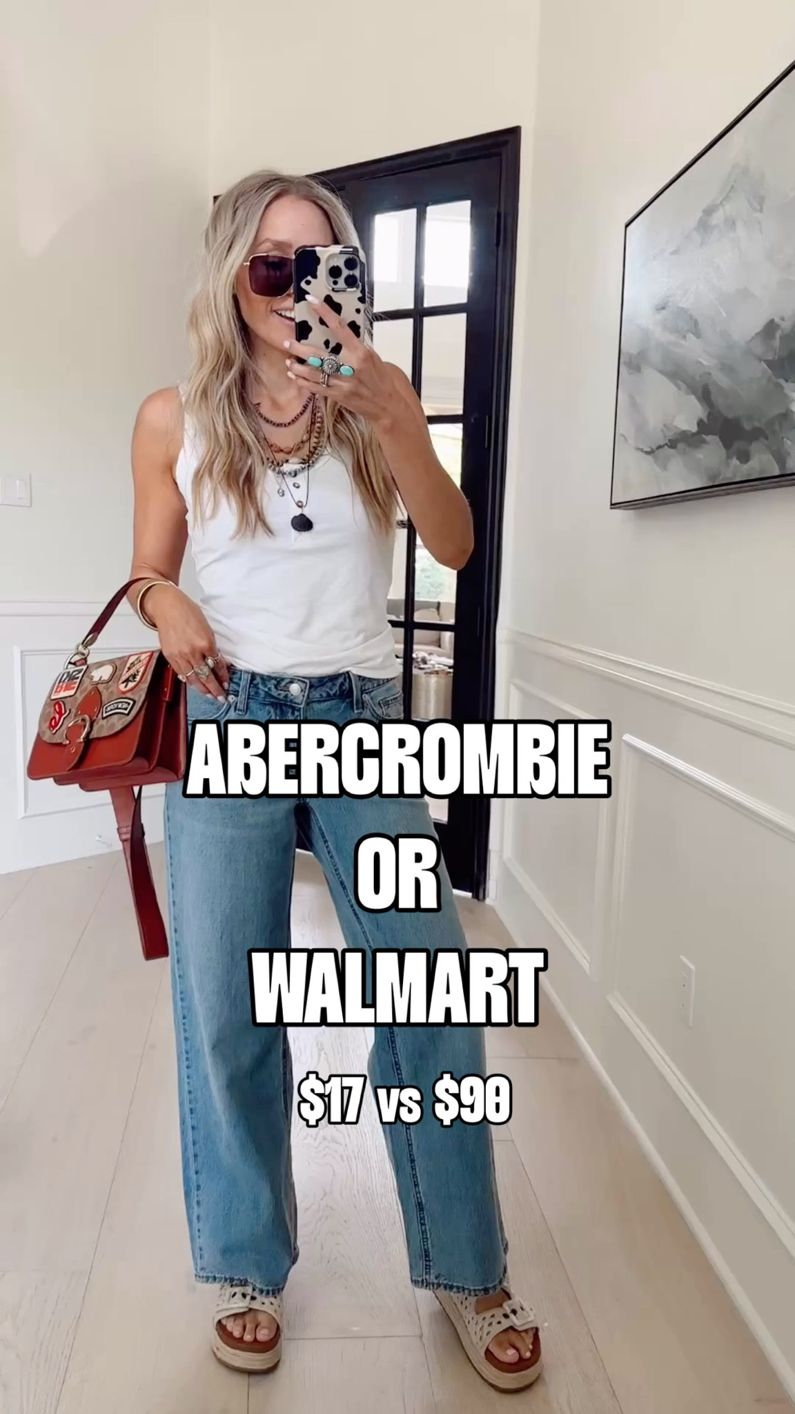 🤍SCROLL TO SHOP🤍

Abercrombie Inspired Jeans for $17 vs $90 from WALMART! 🙌🏼 

Wearing size 4 in pants , size s in tank. 

5’5” | 120 lbs 

#LTKdayinmylife #LTKootd #LTKmomlife