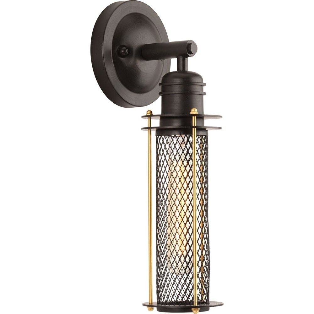 Industrial Collection 1-Light Antique Bronze Sconce | Bed Bath & Beyond