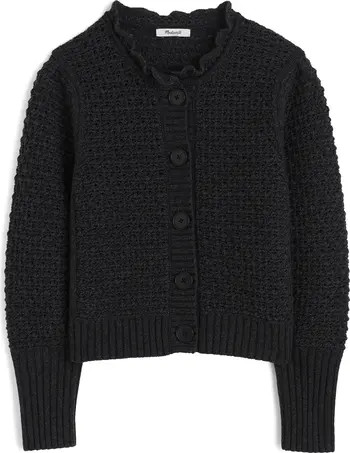 Madewell Scalloped Merino Wool Blend Cardigan | Nordstrom | Nordstrom