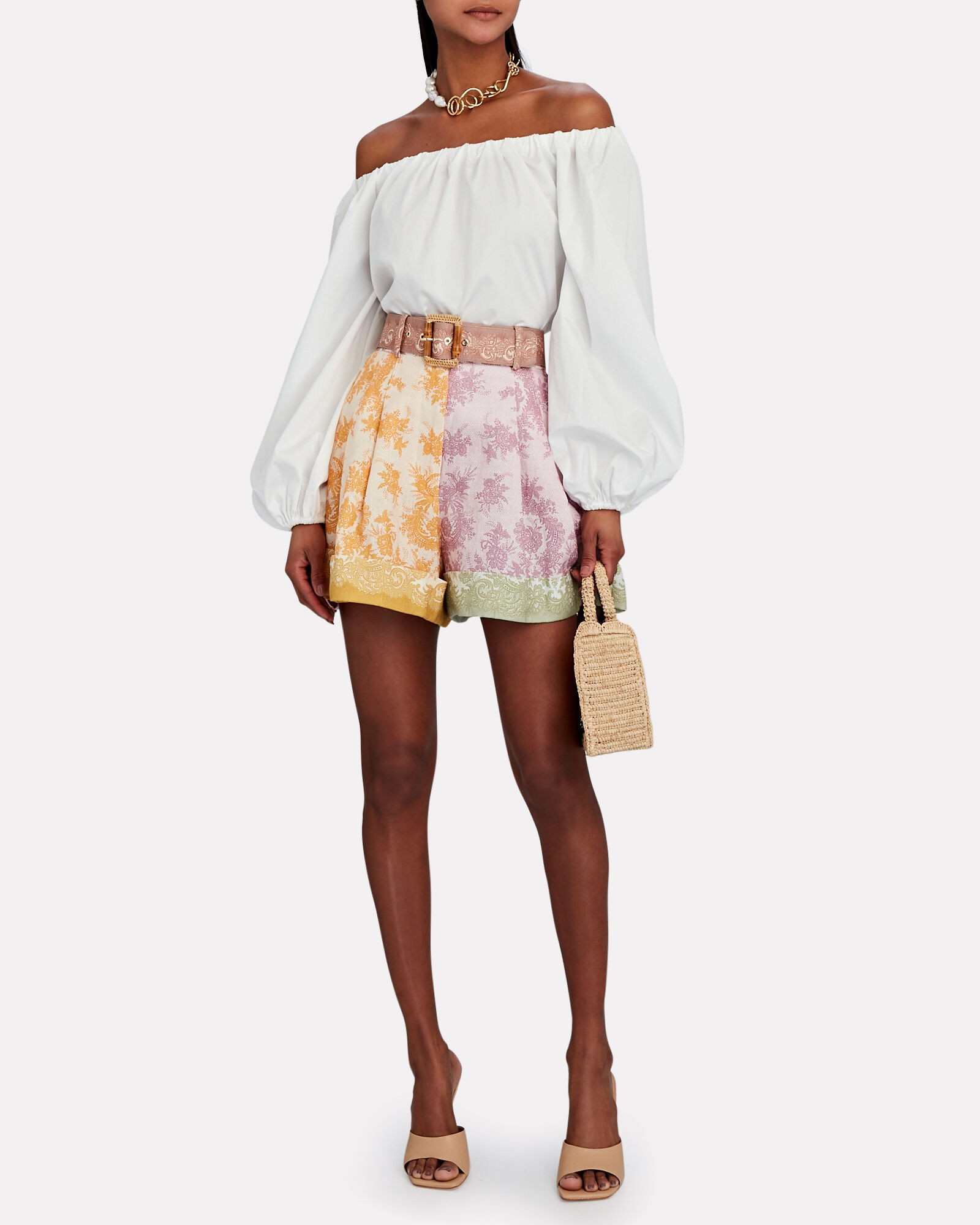 Dancer Cuffed Linen Short | INTERMIX