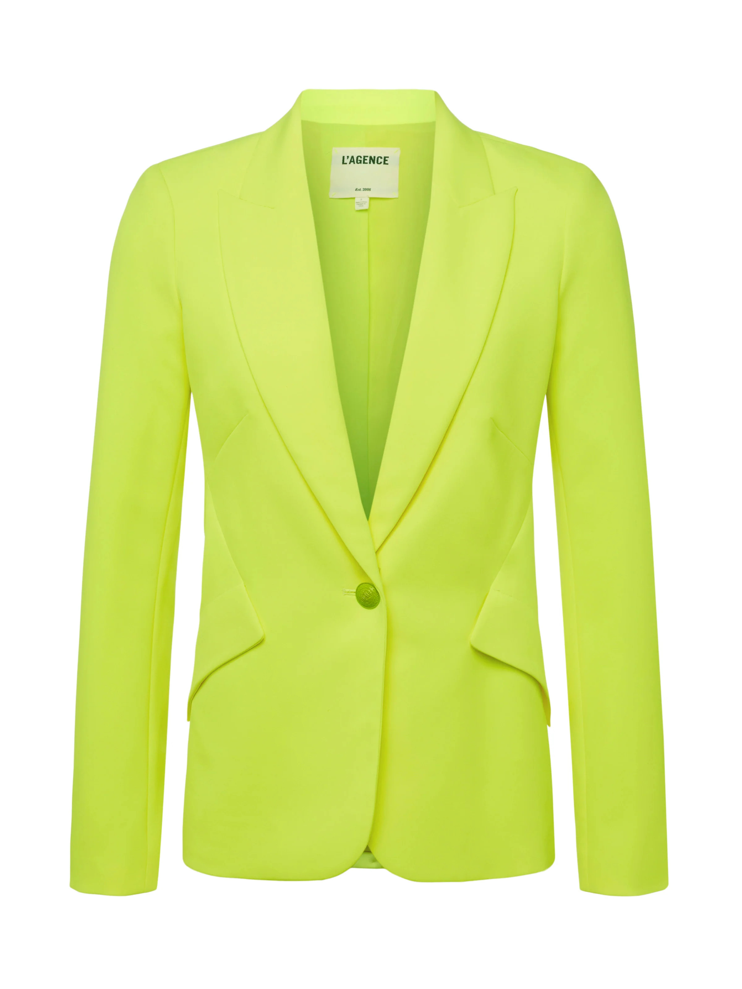 L'AGENCE Chamberlain Blazer In Chartreuse | L'Agence
