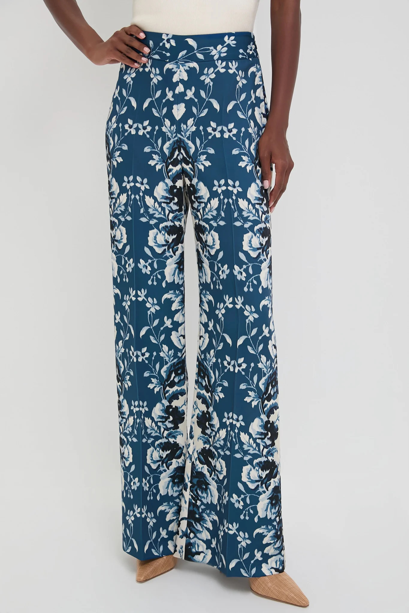 Indigo Reflection Drapey Twill Erin Pants | Tuckernuck (US)