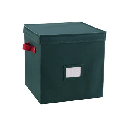 Storage Ornament Box - Holiday Organizer Cube with 64 Individual Compartments and Adjustable Dividers - For Christmas Decorations | Wayfair North America