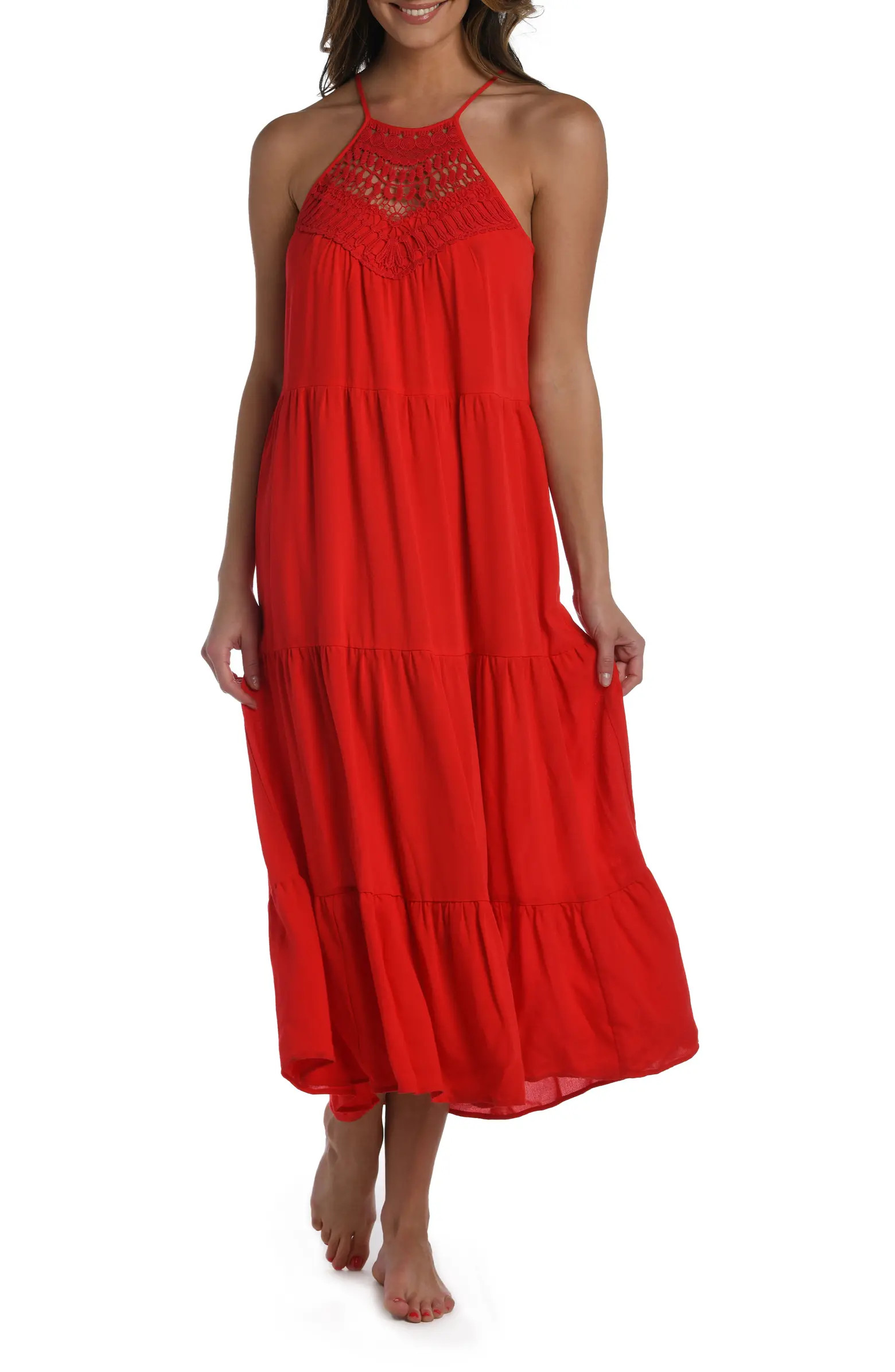 Coastal Halter Neck Cover-Up Dress | Nordstrom