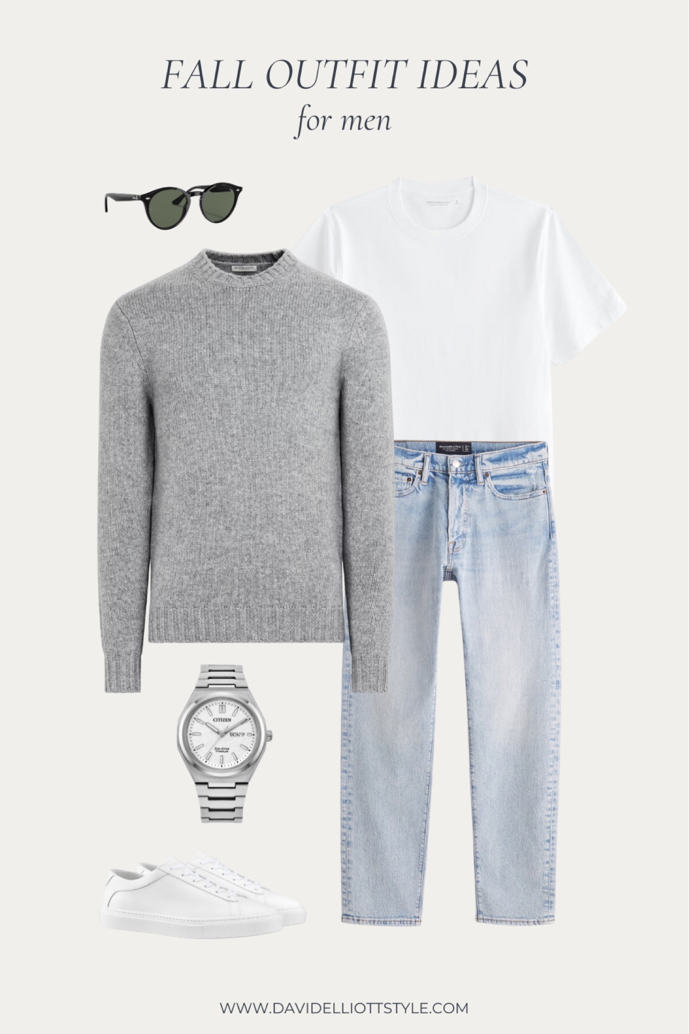 Neutral white and grey fall outfit for men



#LTKMens