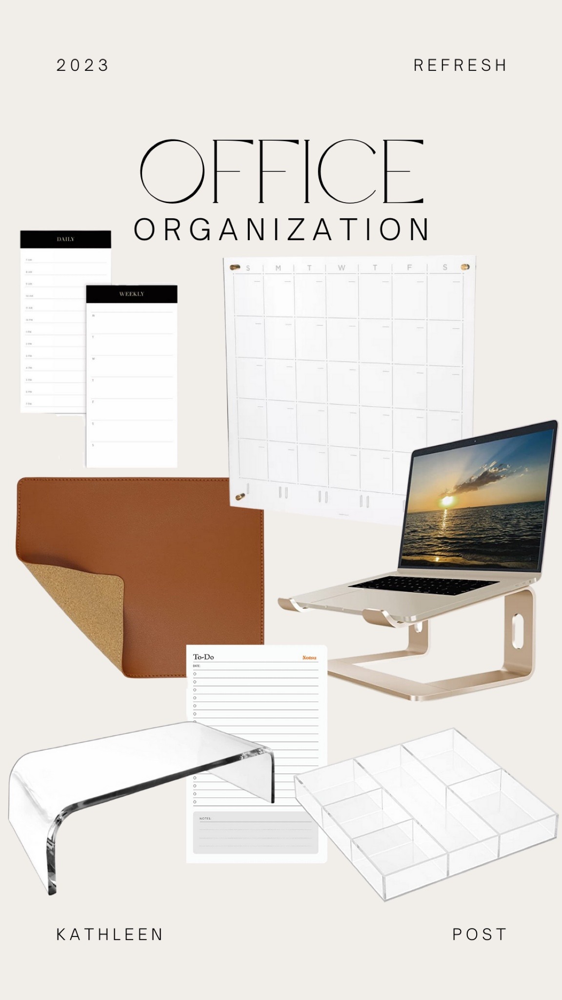 Office Organization - my must have items linked! #kathleenpost #office #organization