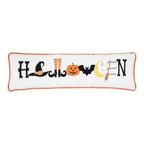 C&F Home Halloween Embroidered Throw Pillow | HSN
