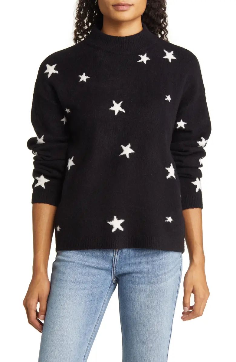 Caslon® Star Mock Neck Sweater | Nordstrom | Nordstrom