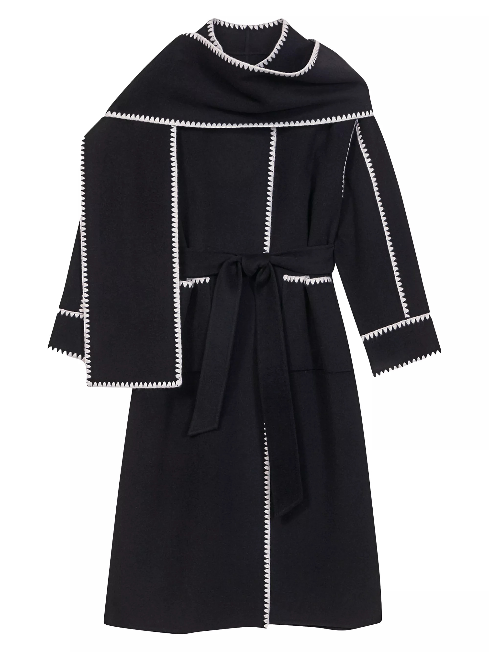 MajeTwo-Tone Double-sided Coat | Saks Fifth Avenue