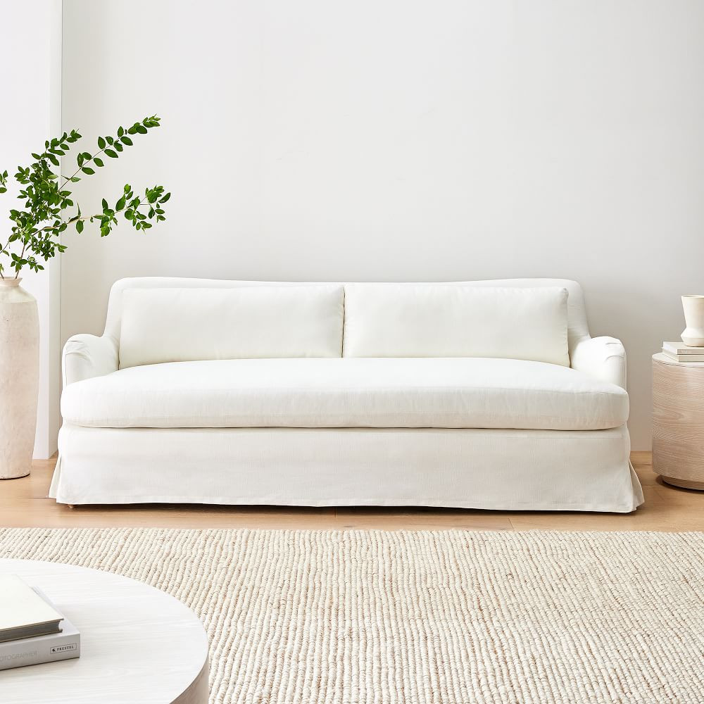 Sophie Skirted Slipcover Sofa (62"–82") | West Elm (US)
