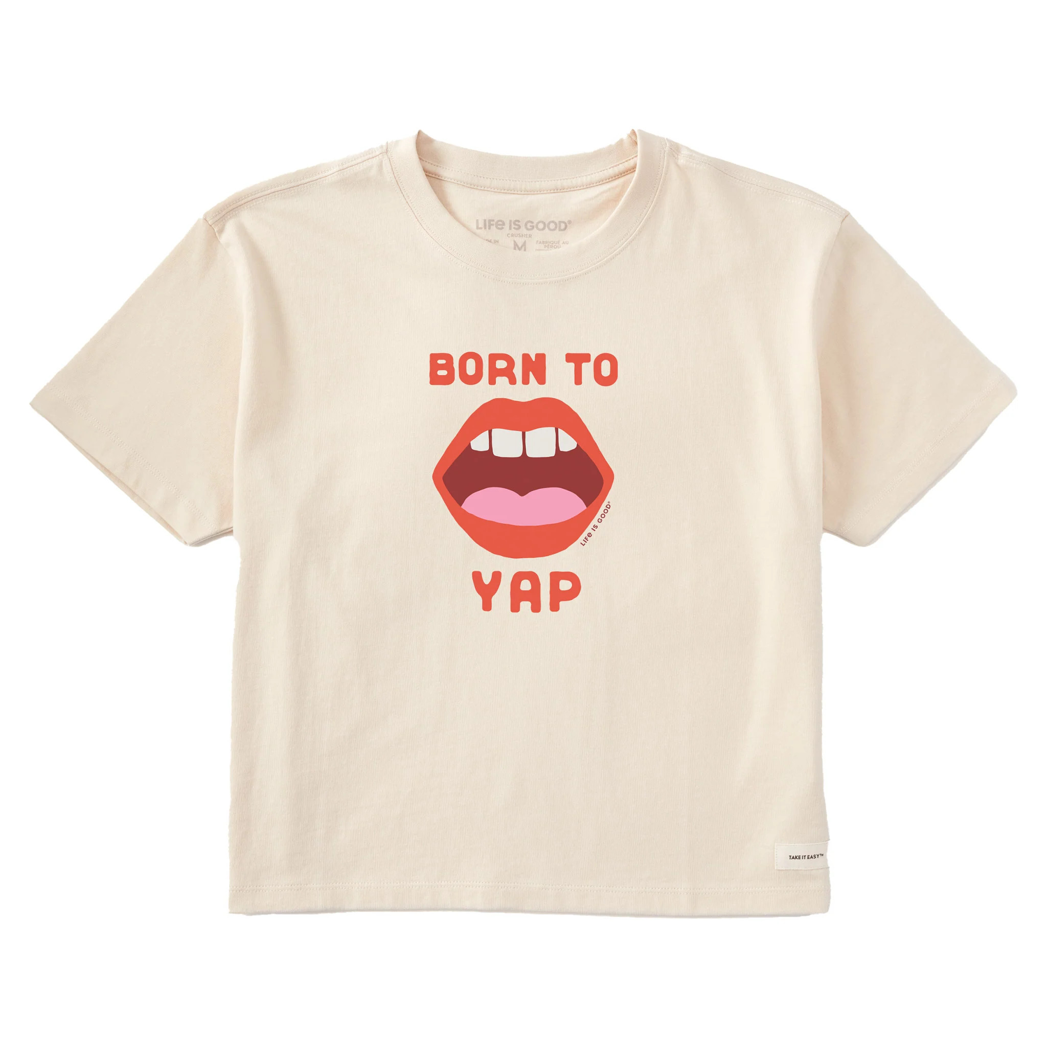 Women's Born to Yap Short Sleeve Crusher Boxy Tee | Life is Good
