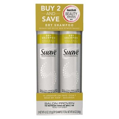 Suave Professionals Refresh & Revive Dry Shampoo Twin Pack - 4.3oz - 2ct | Target