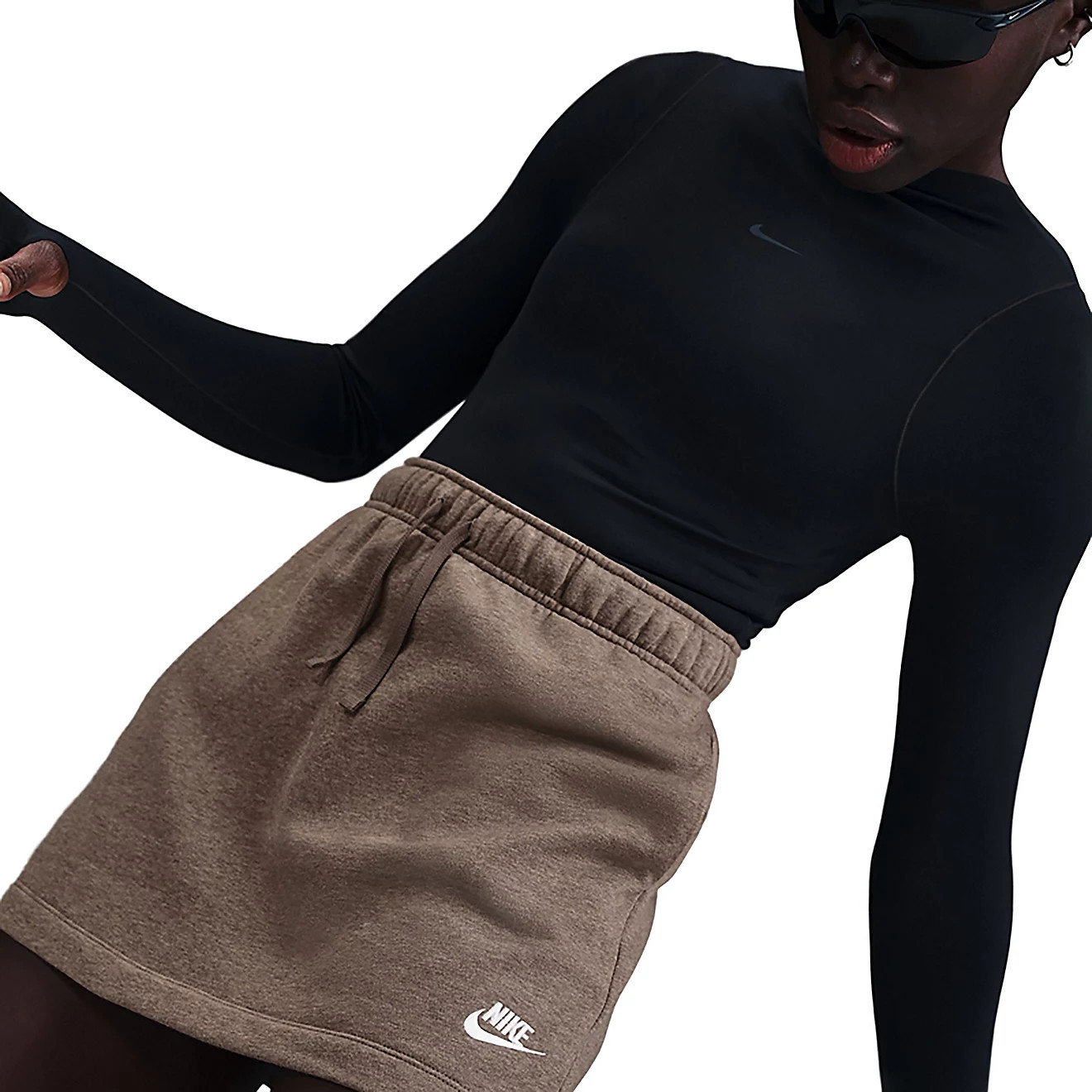 Nike Women's Sportswear Club Fleece Mid Rise Skirt | Academy Sports + Outdoors