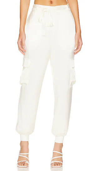 Frida Pant in Champagne White | Revolve Clothing (Global)