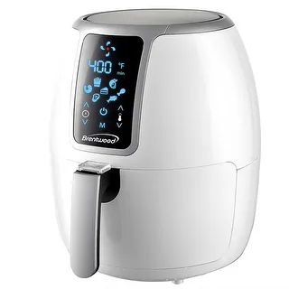 Brentwood Small 1400 Watt 4 Quart Electric Digital Air Fryer with Temperature Control in White - ... | Bed Bath & Beyond