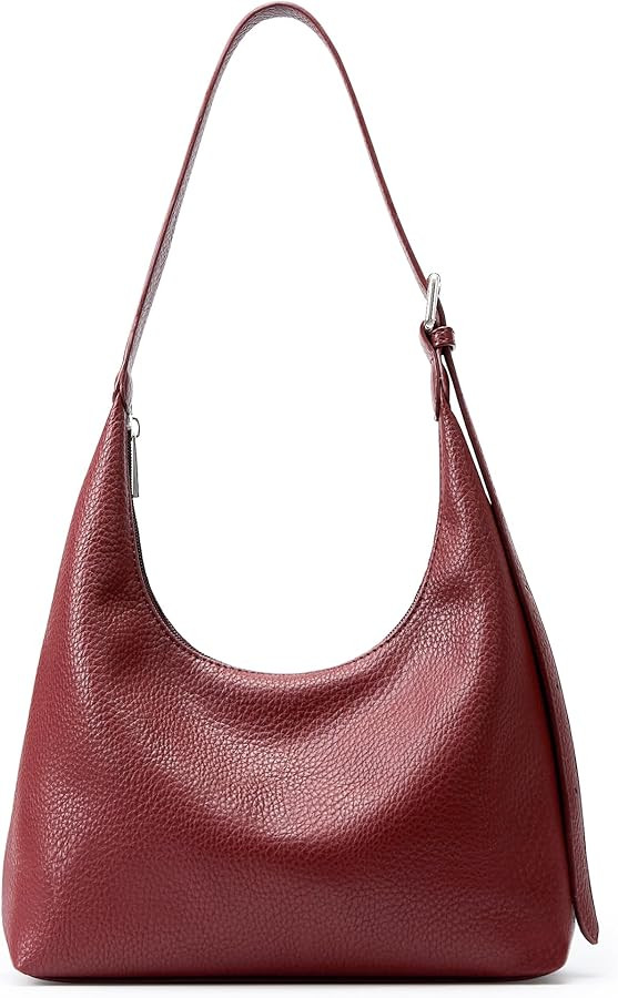 KALIDI Crescent Tote Bag, Women Underarm Handbag Vegan Leather Zipper Shoulder Purse Hobo for Eve... | Amazon (US)