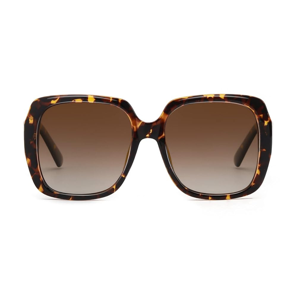 Oversized Square Suglasses for Women Polarized, Fashion Vintage Classic Shades for Outdoor UV Pro... | Amazon (US)