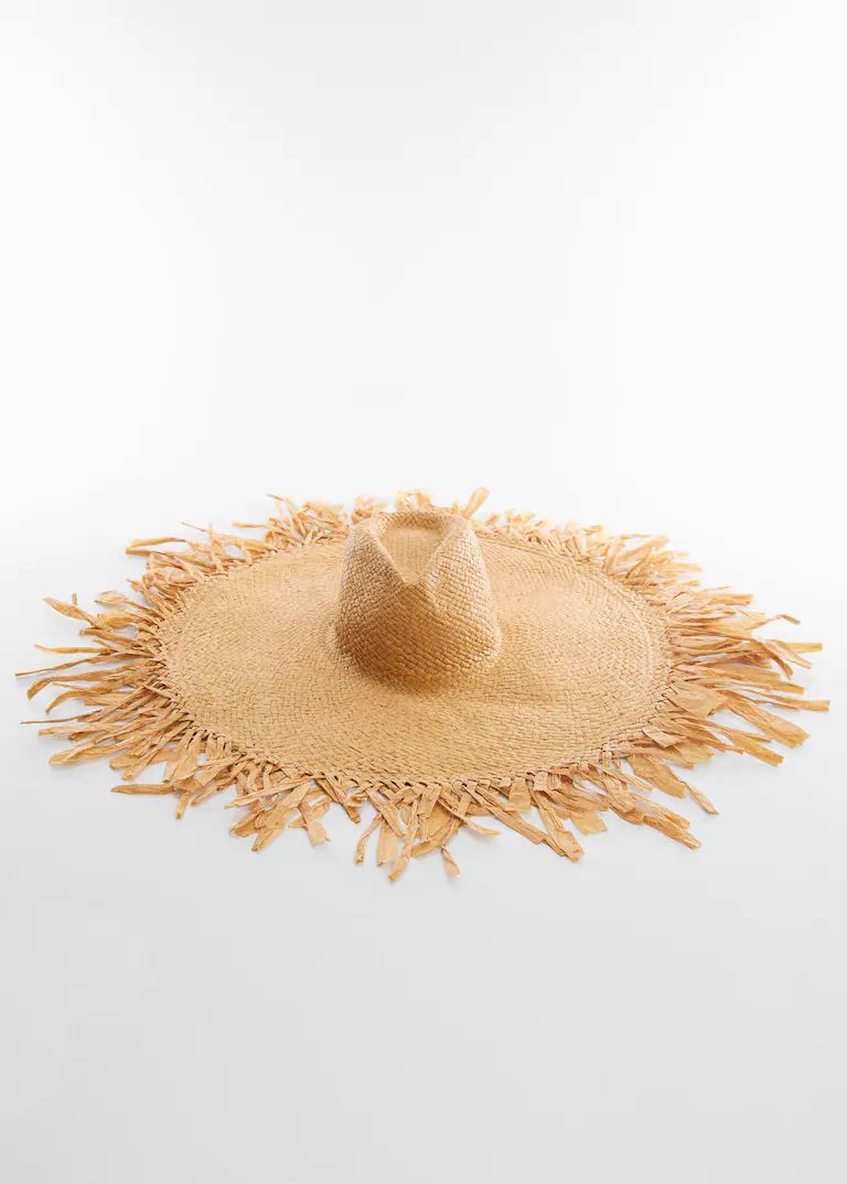 Natural fiber hat -  Women | Mango USA | MANGO (US)