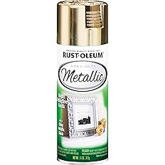Rust-Oleum 340647 Specialty Metallic Spray Paint, 11 oz, Metallic Gold | Amazon (US)