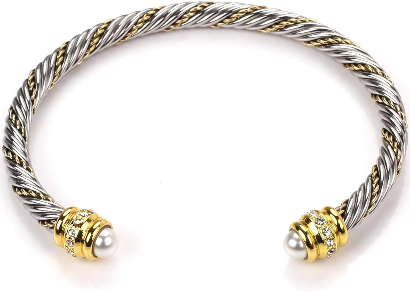 david yurman dupes Bracelet cable Twisted Cuff designer inspired cable bracelets Banglesfor Women... | Amazon (US)