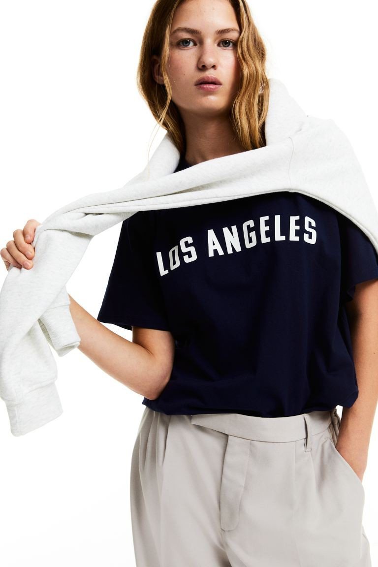 Oversized Printed T-shirt | H&M (US + CA)