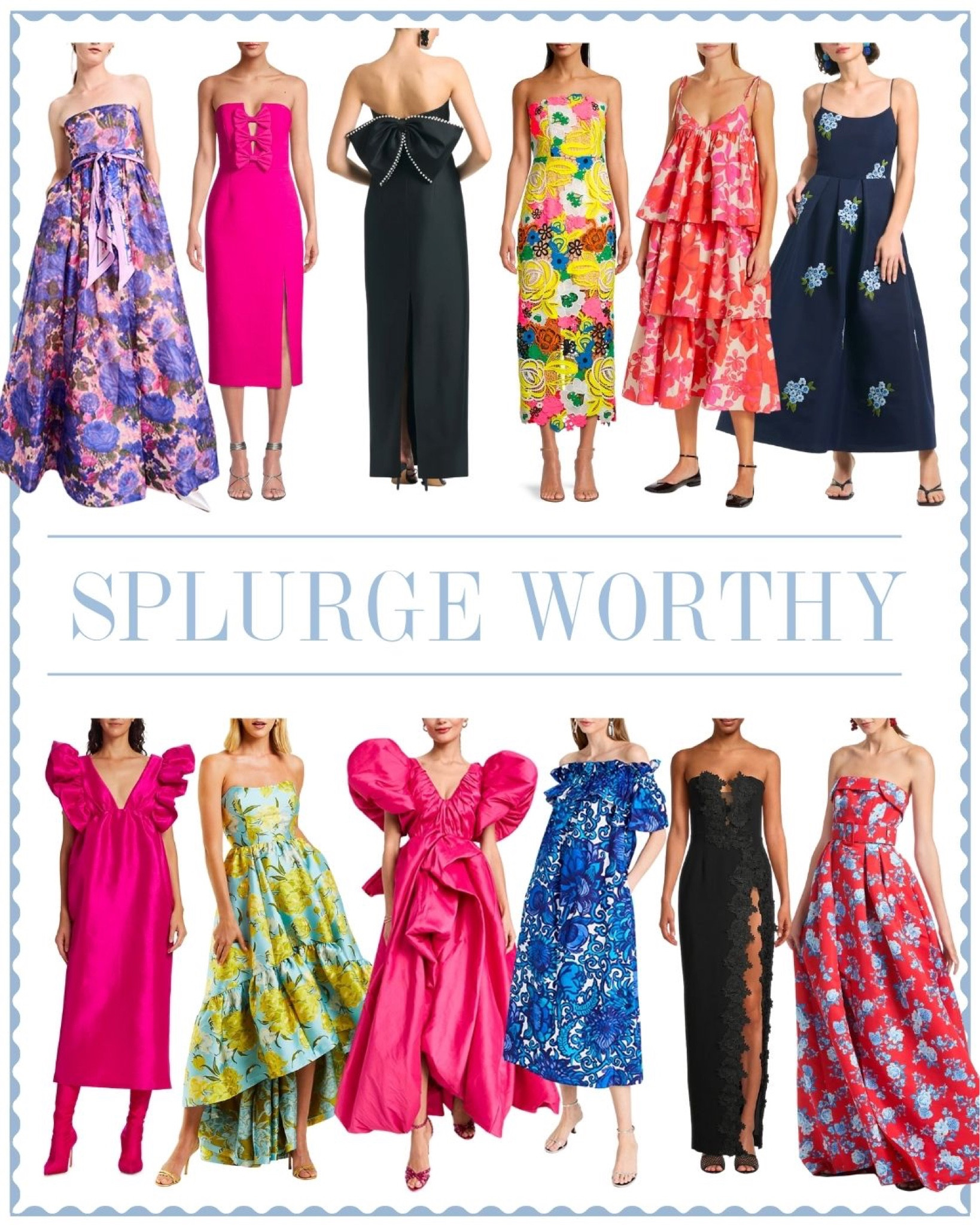 This was the first time I’ve done a true “splurge” round up and it was a lot of fun!!! Here are my DREAM wedding guest dresses 🥰 

#weddingguestdresses 

#LTKwedding