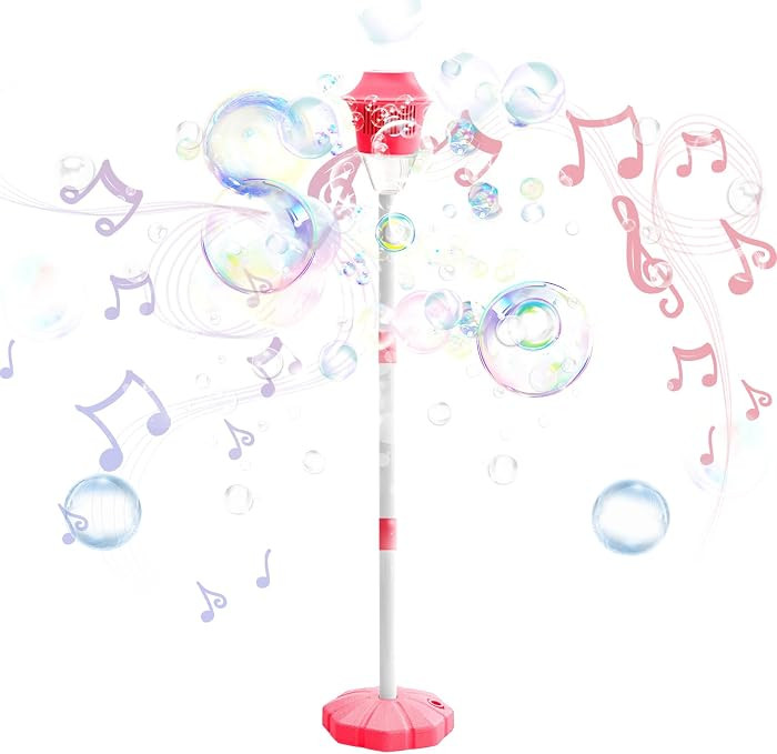 2026 New Bubble Machine for Kids, 47" Rechargeable Automatic Bubble Maker with Light Music, 3-Lev... | Amazon (US)