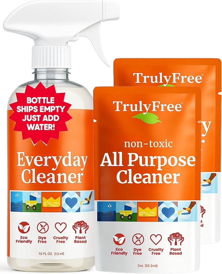 Truly Free Everyday Cleaner - Multipurpose Cleaner Spray, Kitchen Counter Cleaner, Natural Cleani... | Amazon (US)