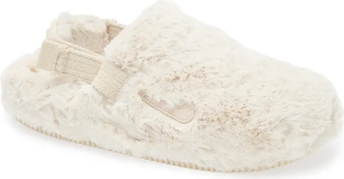 Nike Calm Faux Fur Mule (Women) | Nordstrom | Nordstrom