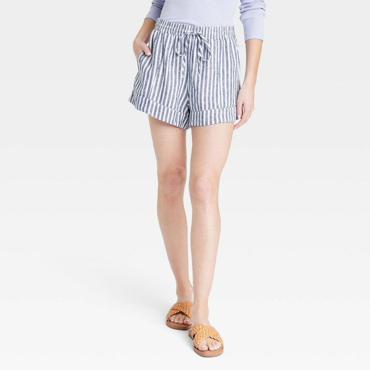 Women's High-Rise Linen Pull-On Shorts - Universal Thread™ | Target