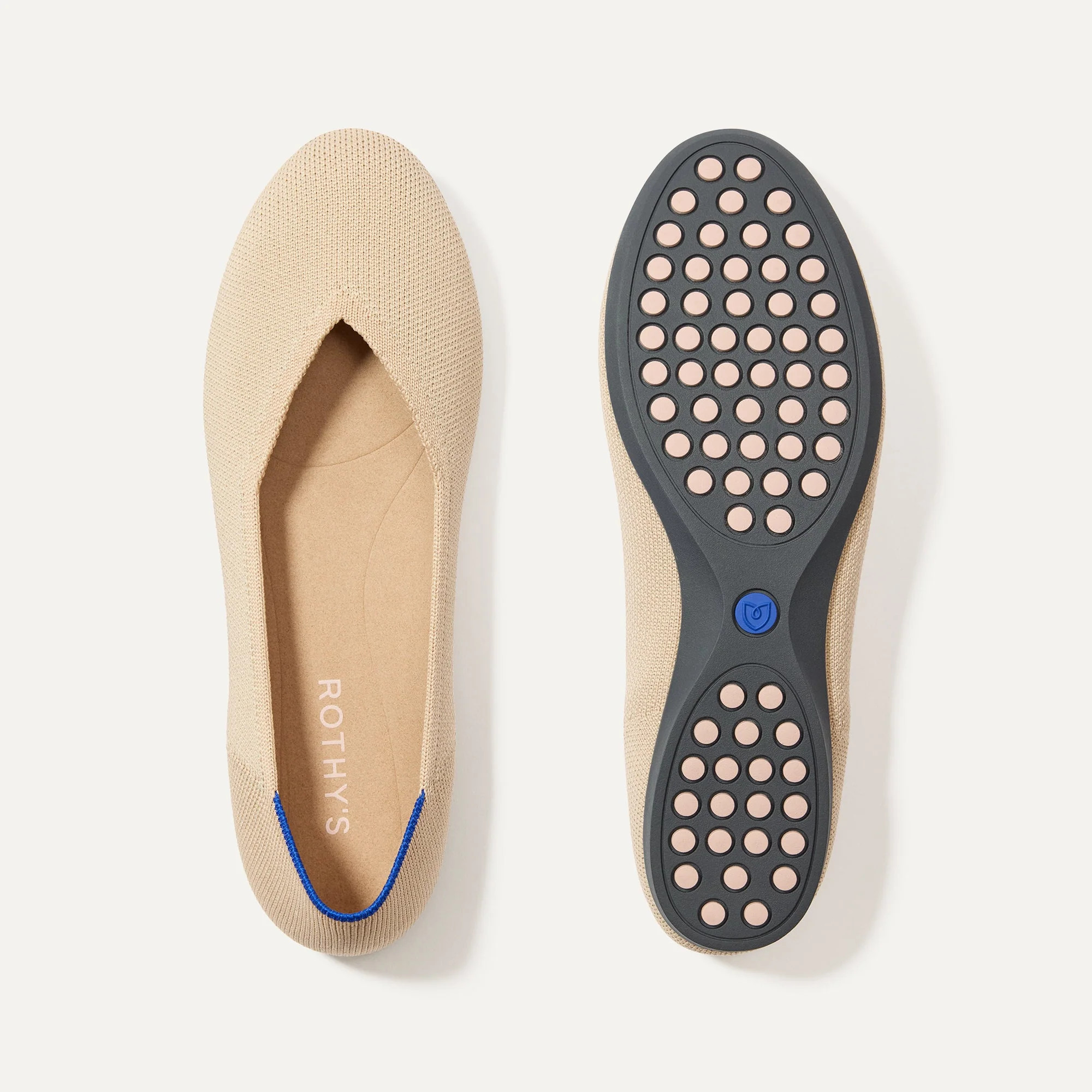 The Daily Flat in Ecru | Women's Flats | Rothy's | Rothy's