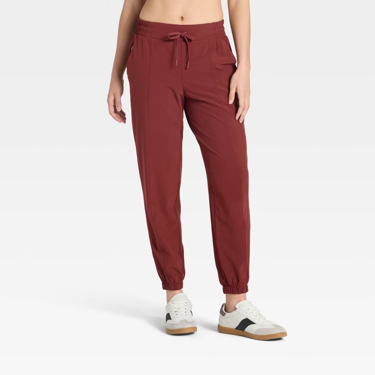 Women's Active Light Mid-Rise Joggers - All In Motion™ Maroon M | Target
