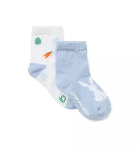 Baby Bunny And Easter Icon Sock 2-Pack | Janie and Jack