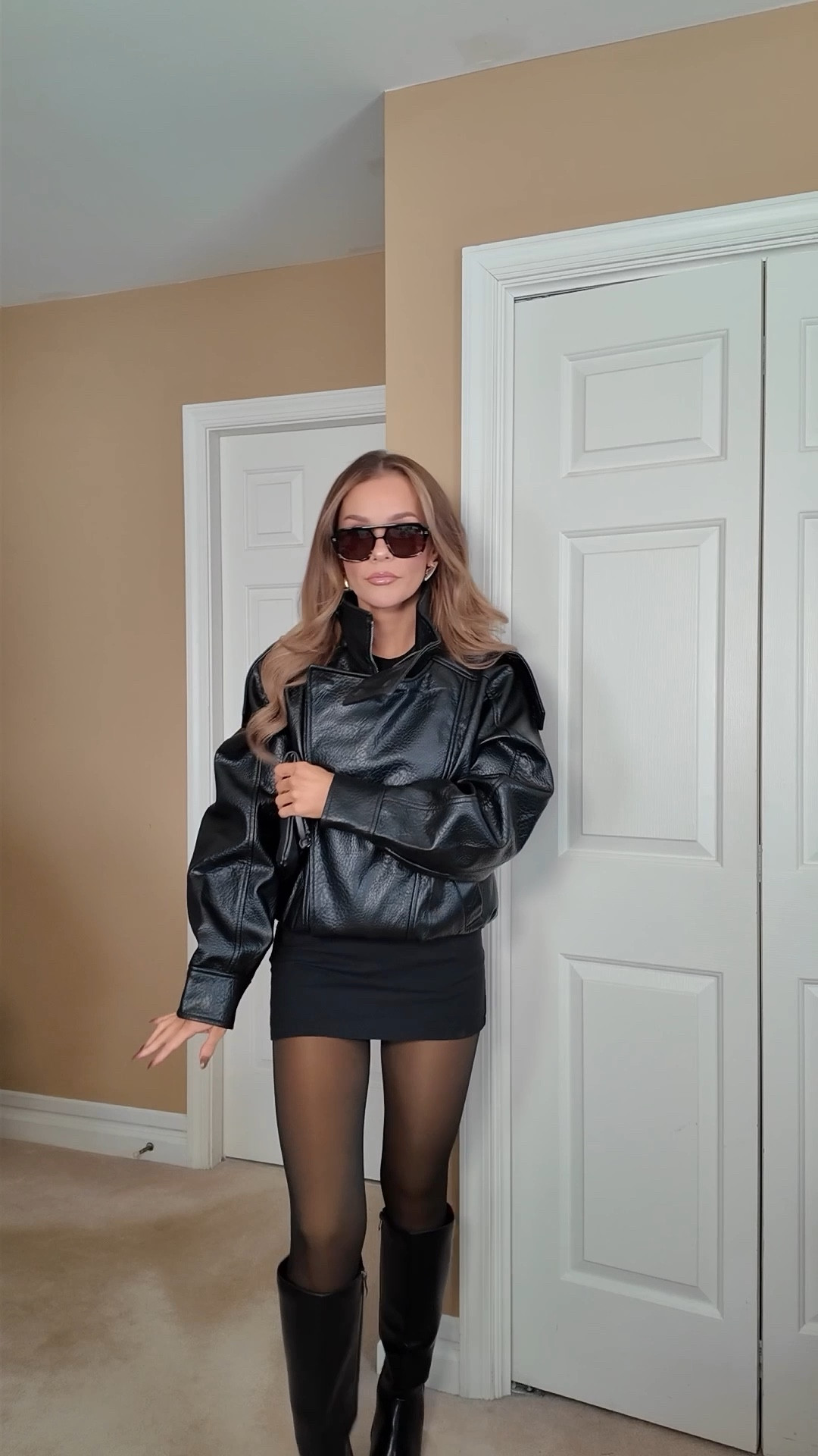 Girls dinner outfit! The tights are EVERYTHING bc they’re fleece lined. Did a size small. Obsessed with this jacket too. Wearing size xtra small.

#LTKootd #LTKgrwm