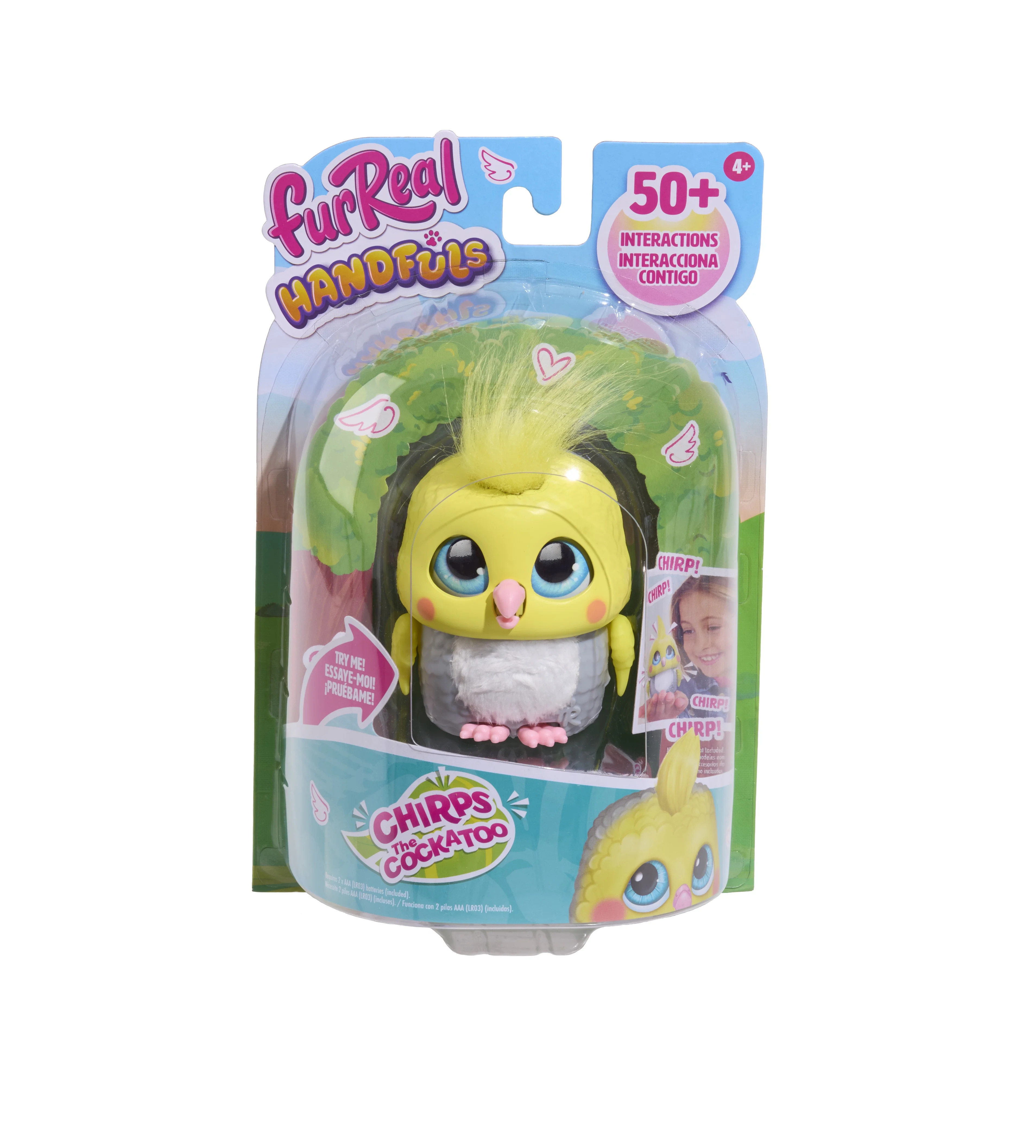 furReal Handfuls Chirps the Cockatoo, 3.5 inch Interactive Cockatto toy, Boys and Girls Ages 4 up | Walmart (US)