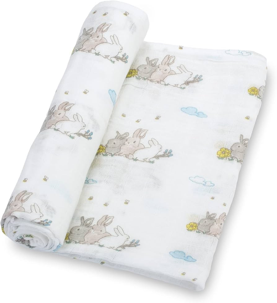 LollyBanks Muslin Swaddle Blankets, 100% Cotton Soft Baby Swaddle Blanket for Boys and Girls, Lar... | Amazon (US)