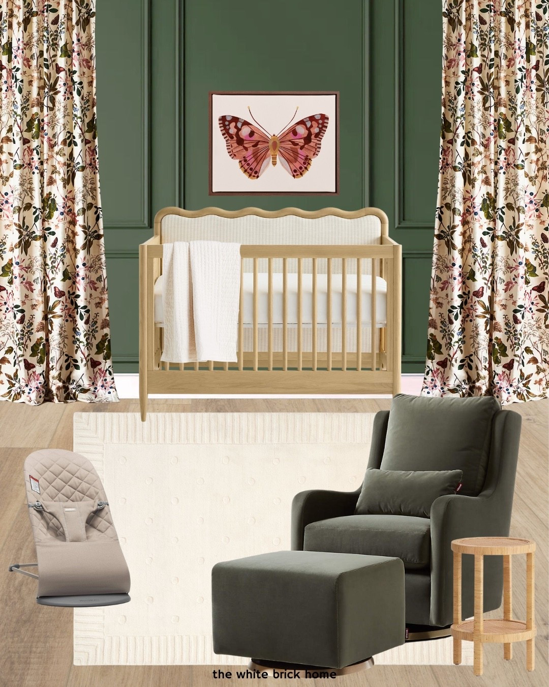A beautiful nursery design idea for a little one! 
🖤🖤

Nursery, nursery decor, green nursery, baby girl, girls room, nursery design ideas, nursery decor, nursery green, nursery rocker, nursery glider, nursery curtains, nursery rig, baby girl. Baby girl nursery design, baby girl bedroom, baby girls room, crib, dresser, crate and barrel nursery 

#LTKBump #LTKHome #LTKBaby
