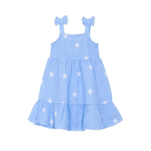 Way to Celebrate Baby and Toddler Girls Patriotic Americana Americana Dress, Sizes 12M-5T | Walmart (US)