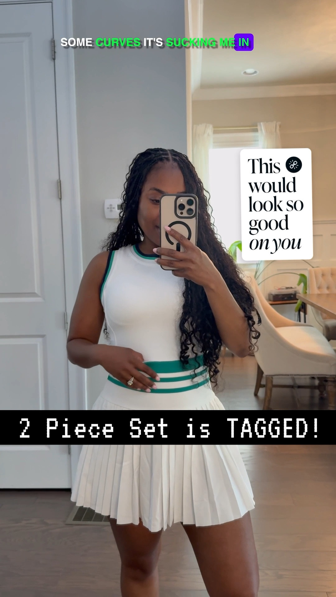 Serving looks on and off the court 🎾✨
This 2-piece white tennis set is your ace in style — clean, crisp, and effortlessly hot.

Set is TAGGED!


#TennisCore #ServeStyle #WhiteSetVibes #HotGirlMatchPoint #CourtToStreet #CleanFitOnly #TennisFitTrend #GameSetSlay #SummerStyle2025 #ChicAndSporty



#LTKHome #LTKU #LTKActive