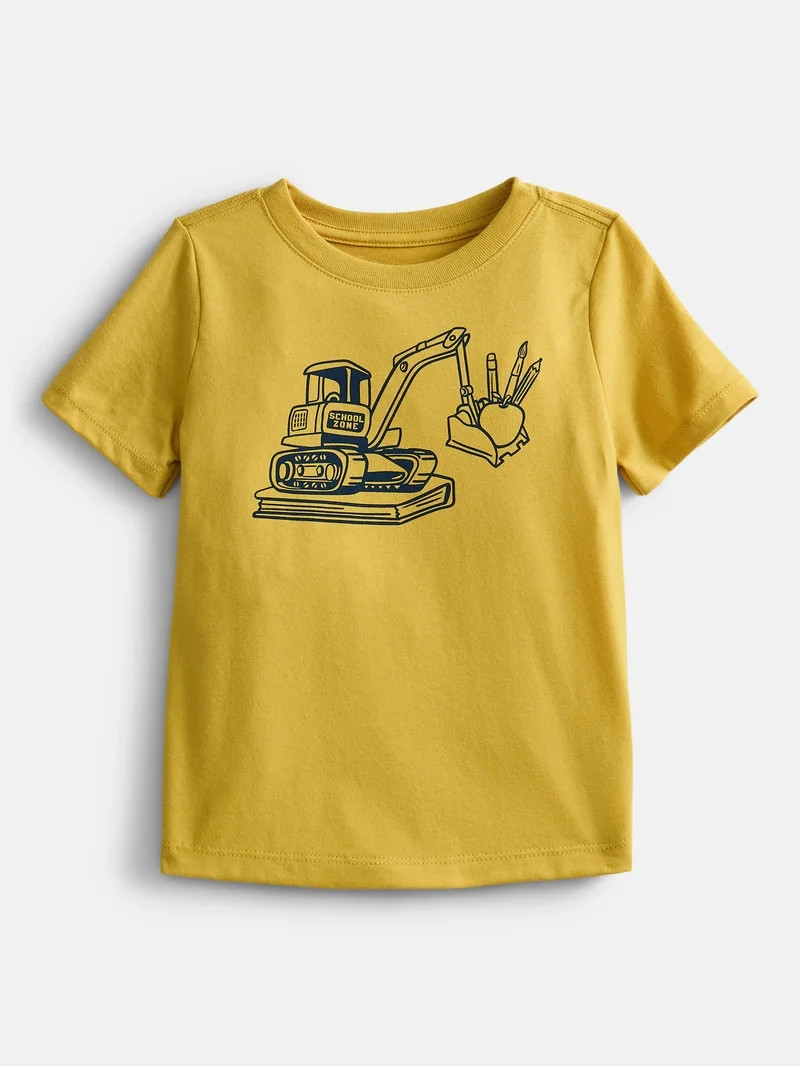 Wonder Nation Toddler Boys Graphic Tee with Short Sleeves, Sizes 18M-5T | Walmart (US)