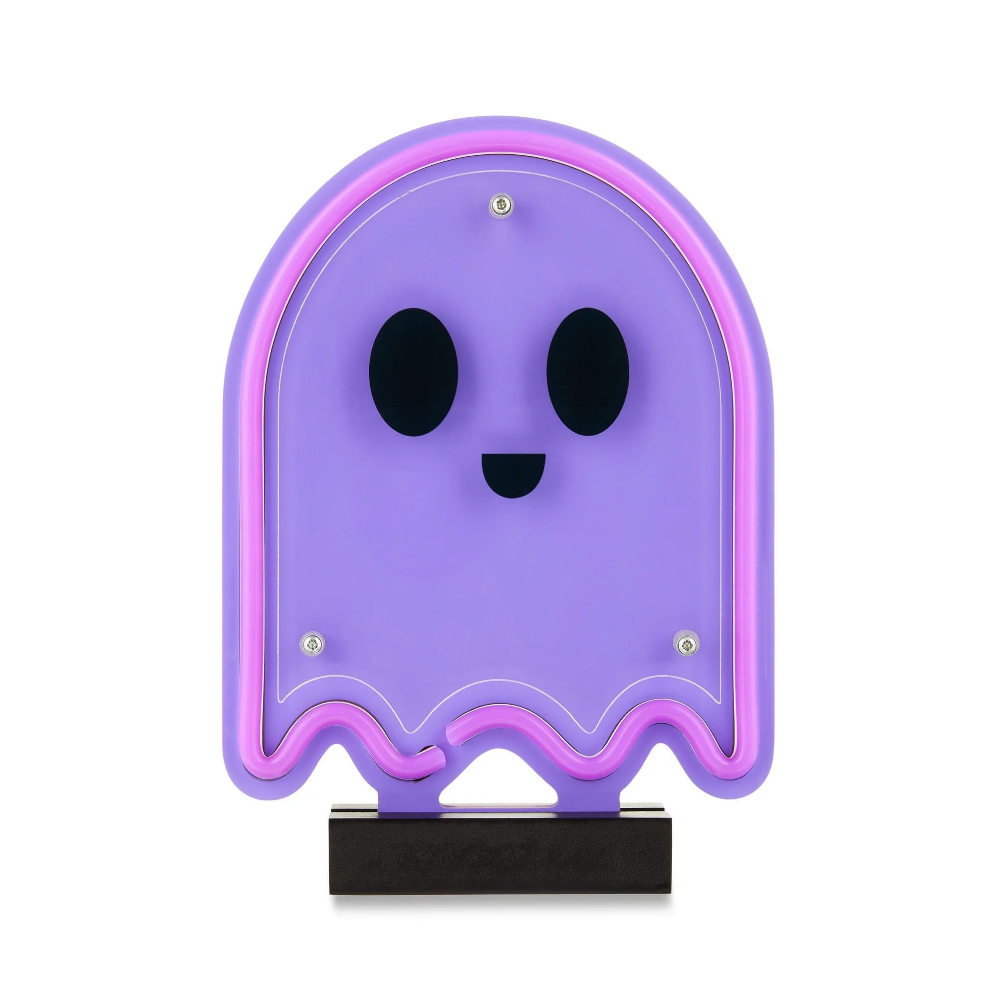 Halloween Purple Ghost Neon Light Tabletop Decoration, 7.13 in x 10 in, Way to Celebrate | Walmart (US)