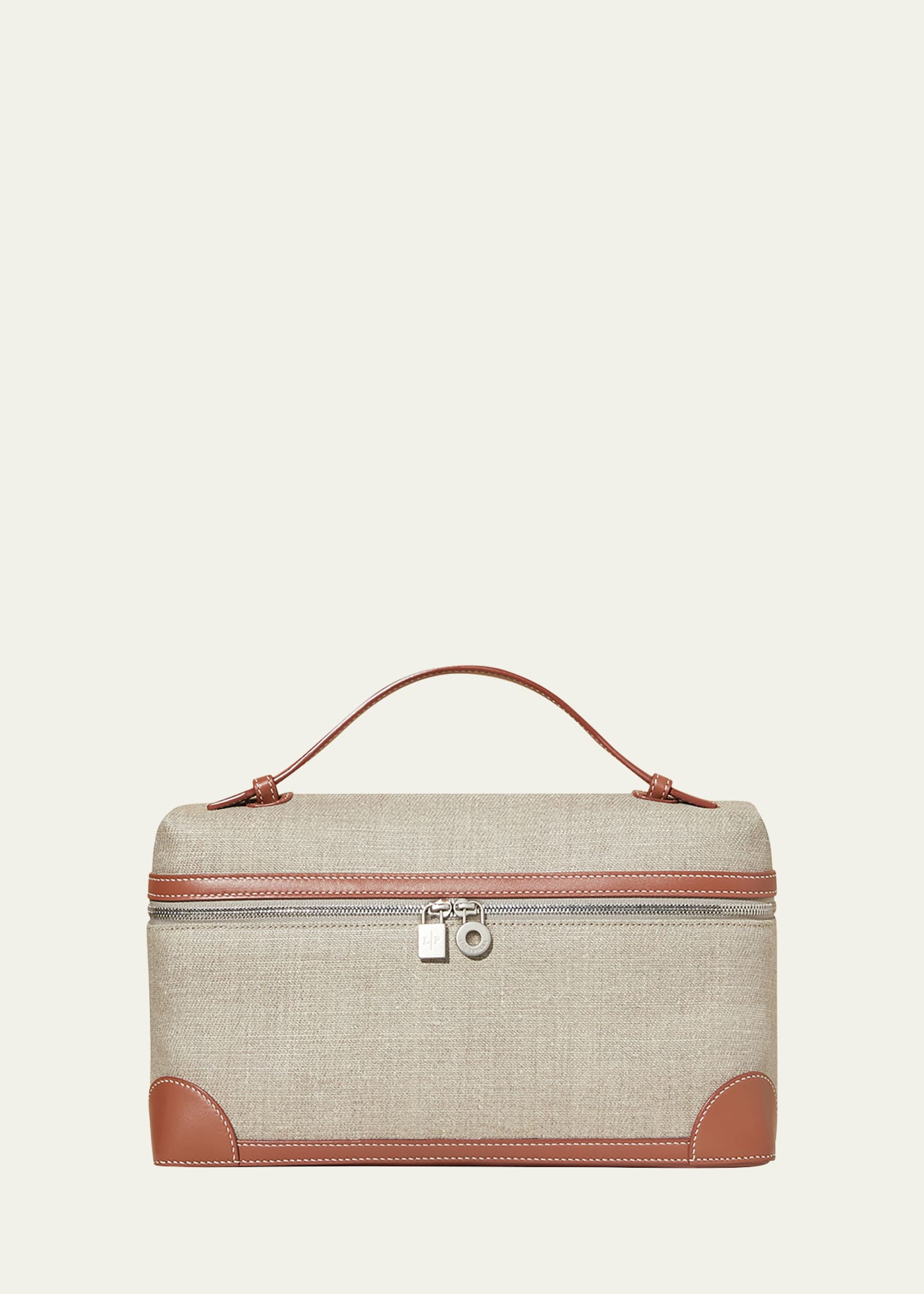 Linen Leather Pouch Bag | Bergdorf Goodman