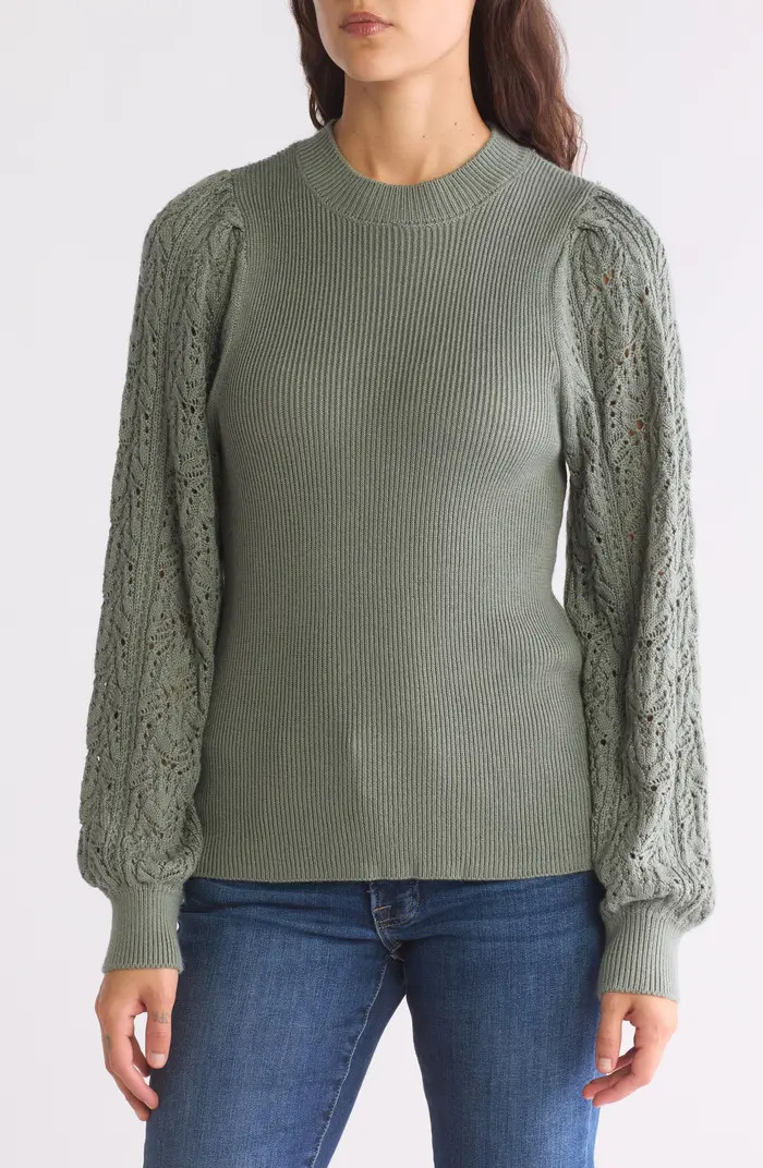 Splendid Palmer Pointelle Sweater | Nordstromrack | Nordstrom Rack