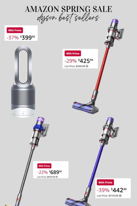 Amazon big spring sale 
Dyson vacuum cleaners on major sale 
Dyson air filter 

#LTKsalealert #LTKfamily #LTKSeasonal